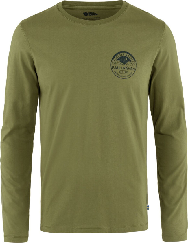 Men's Forever Nature Badge Long Sleeve Caper Green S