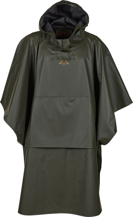 Unisex Crest Poncho Green XL/XXL