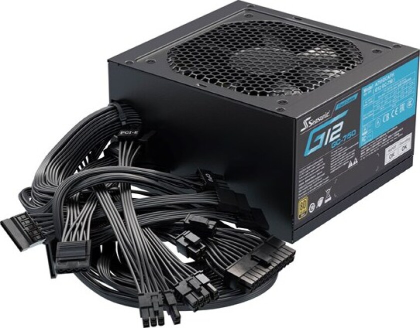 G12 GC-750 (2024) Strømforsyning (PSU) - 750 Watt - 120 mm - ATX 2.3 - 80 Plus Gold sertifisert