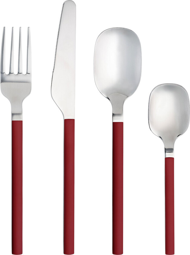 Confetti bestikksett 16 deler, chili