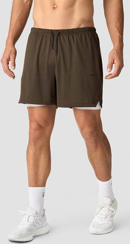 Stride 2-in-1 Shorts, Smokey Brown