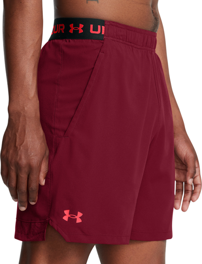 UA Vanish Woven 6in Shorts, Cardinal