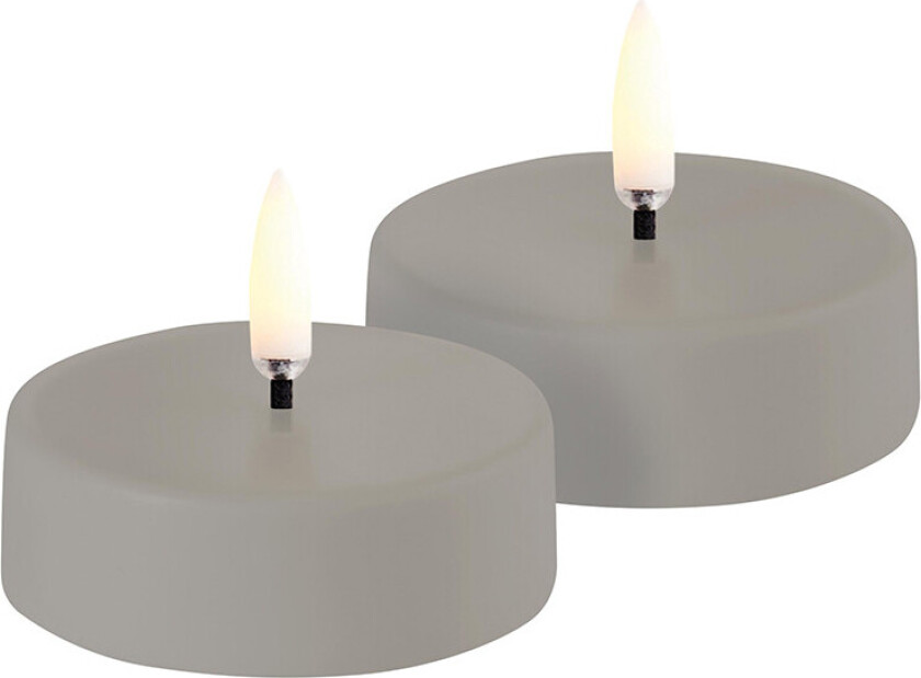 - Oppladbar Telys LED 2-pack Maxi 6x2,3 cm Sandstone Plain Lighting