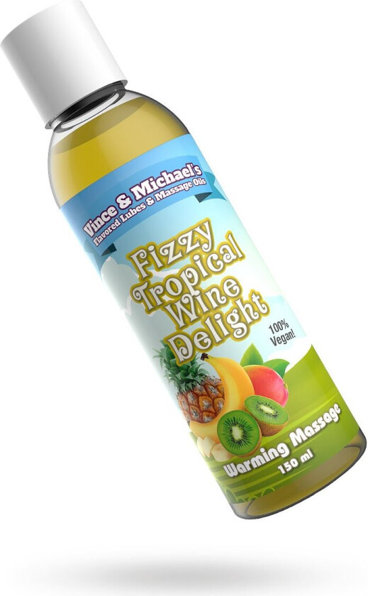 FLAVORED MASSAGE OIL - FIZZY TROPICAL WINE DELIGHT