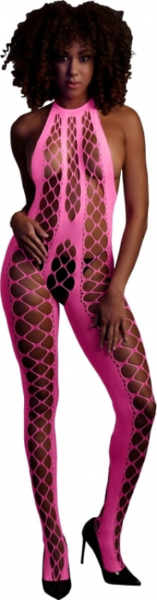 Pink Bodystocking with Halterneck