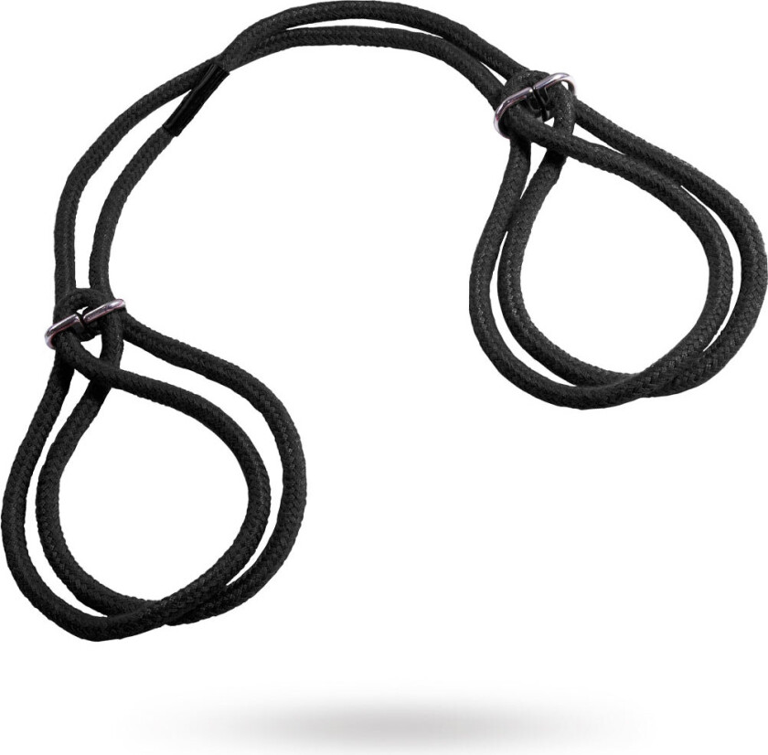 Adjustable Black Cotton Cuffs