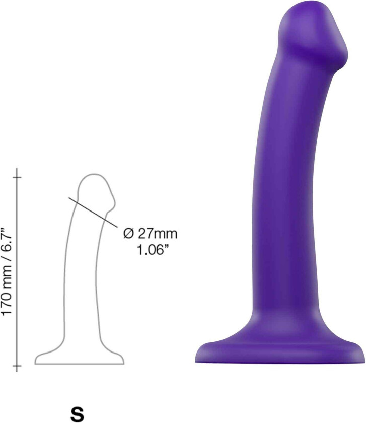 Bøybar Dildo Dual Density Small - 17 cm