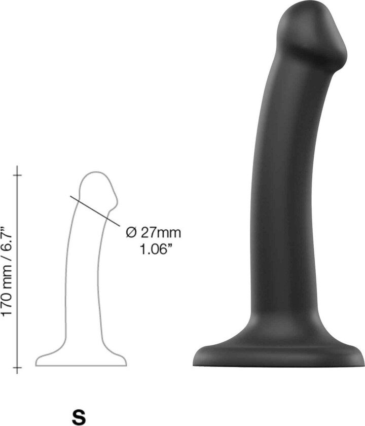 Bøybar Dildo Dual Density Small - 17 cm