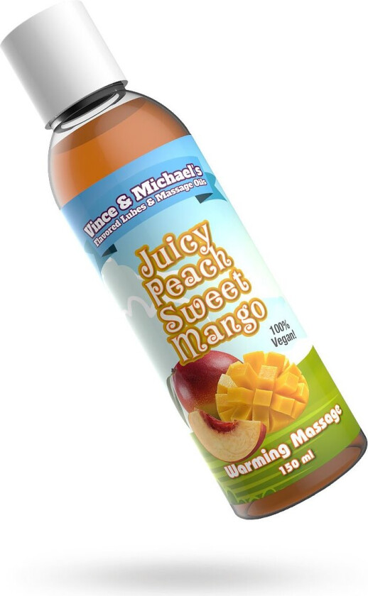 FLAVORED MASSAGE OIL - JUICY PEACH SWEET MANGO