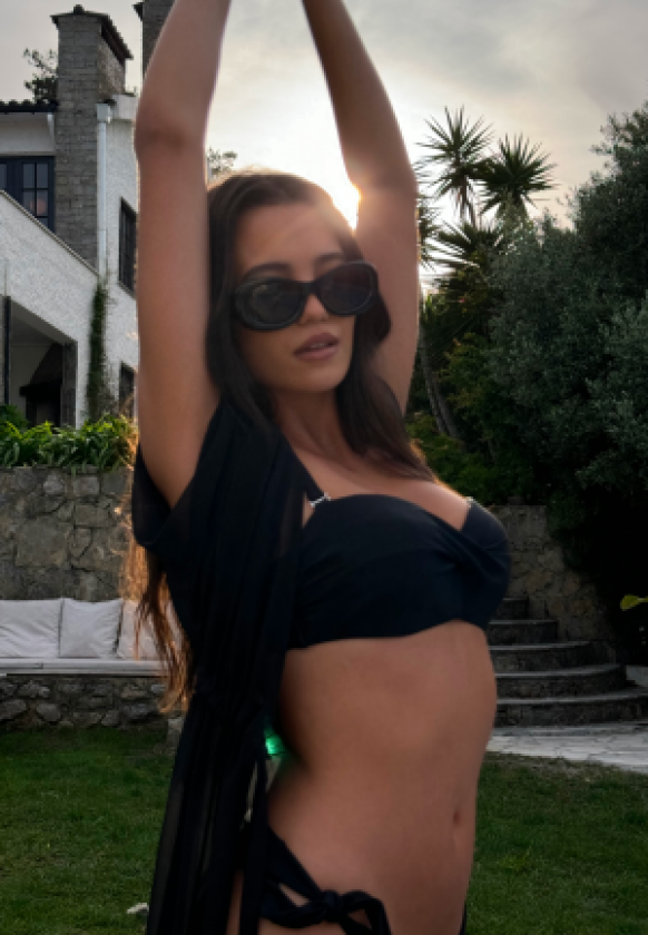 Twisted Bikini Top Black 70C