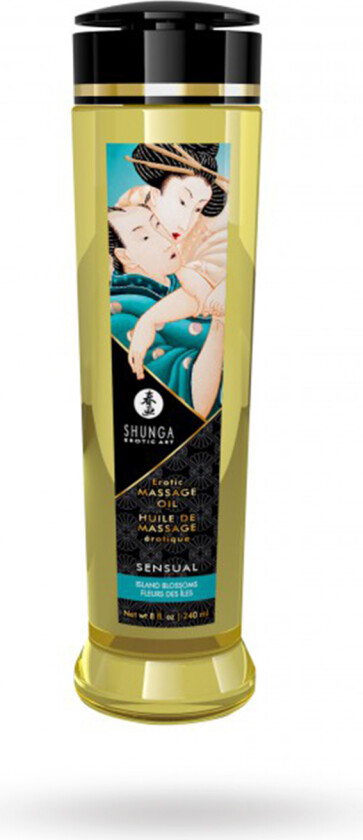 EROTISK MASSASJEOLJE SENSUAL ISLAND BLOSSOM - 240 ML