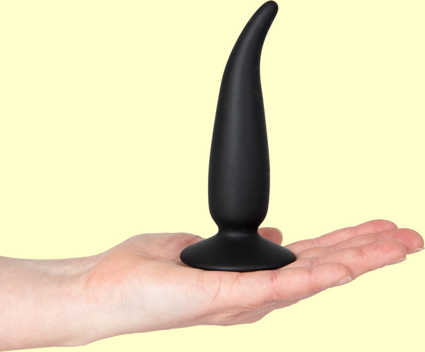 Analplugg med lett bøyd topp