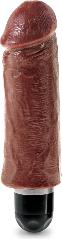 Stiffy Vibrating Dildo 15.5 cm - Brown