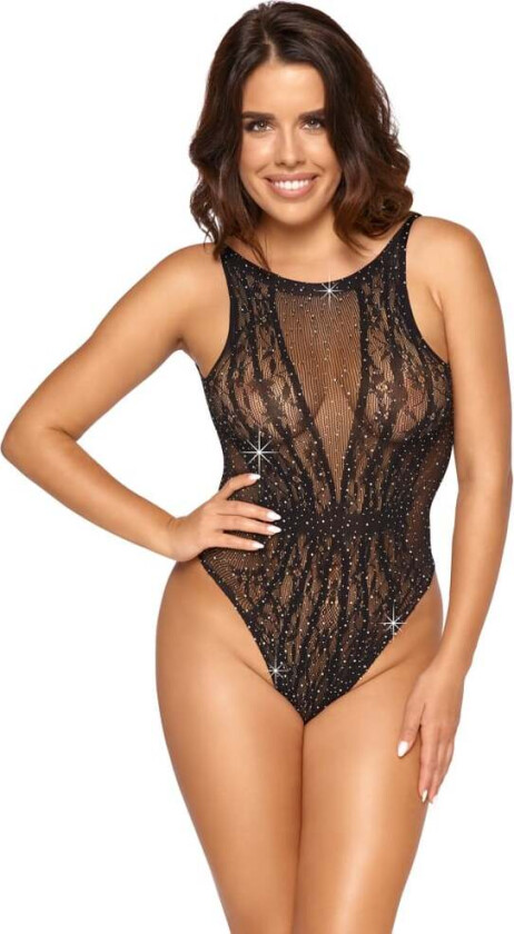 Black Body Covered In Rhinestones