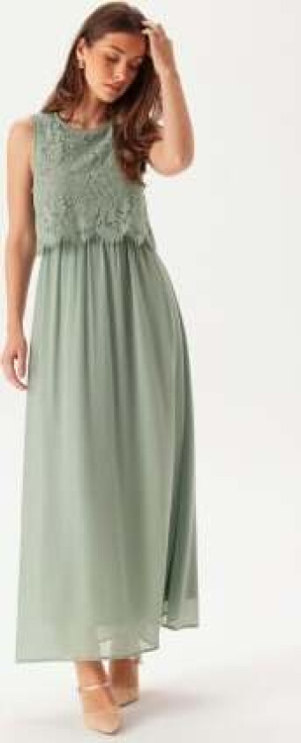 Vimilina Lace Dress Green Milieu 38