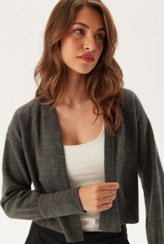 Viluna L/S CARDIGAN CARDIGAN C Dark Grey Melange XL