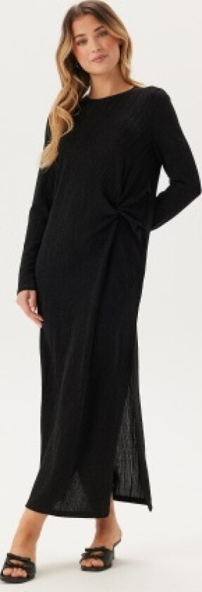 pcRenata LS Knot Dress Black XL