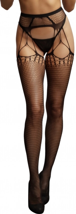 Shredded Suspender Pantyhose