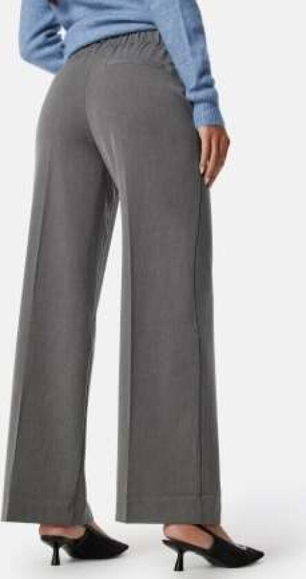 Slfemma-tara Mw Wide Pant Medium Grey Melange 34