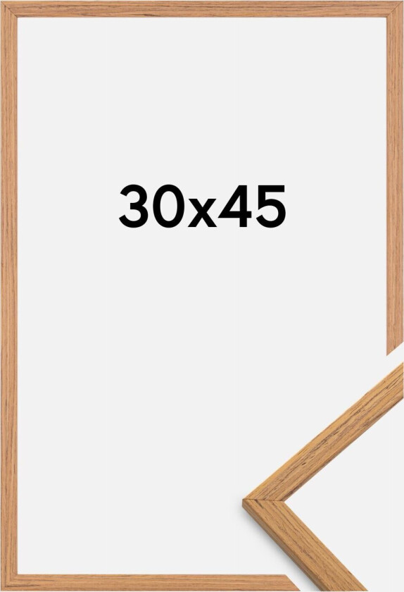 Ramme Edsbyn Akrylglass Teak 30x45 Cm