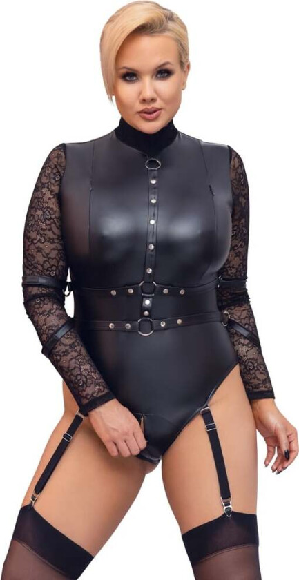 Bondage Body with arm restraints & suspenders