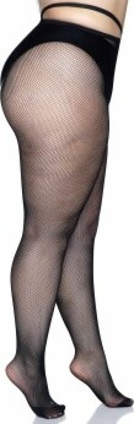 Strappy Crotchless Tights 1x/2x
