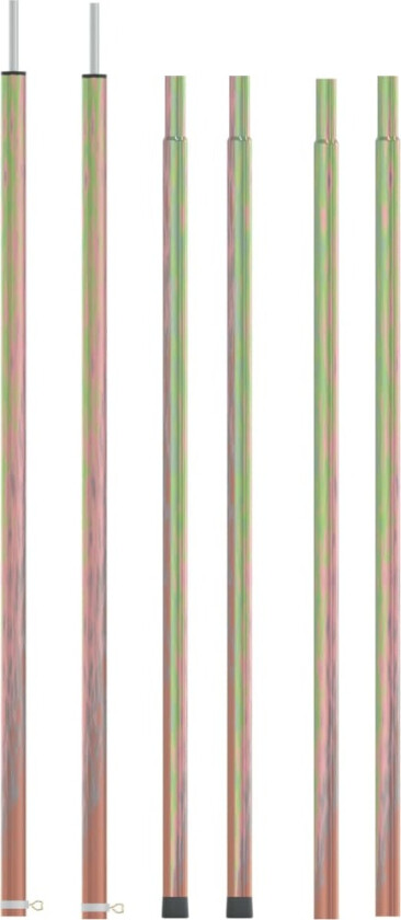 Bilde av Teleskopiske teltstenger 170-255 cm 2 stk galvanisert stål