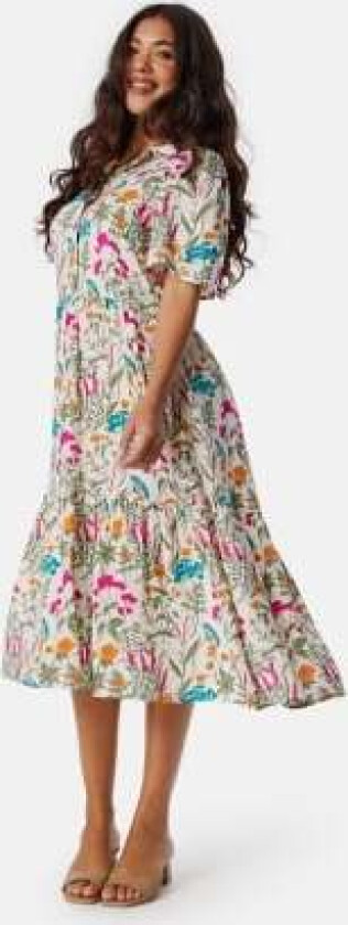 Vikaty S/S shirt dress Patterned 36