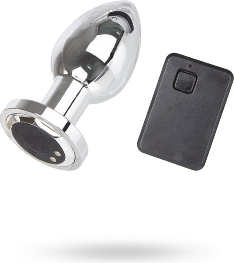 Vibrerende Analplugg Metall - Trådløs Fjernkontroll