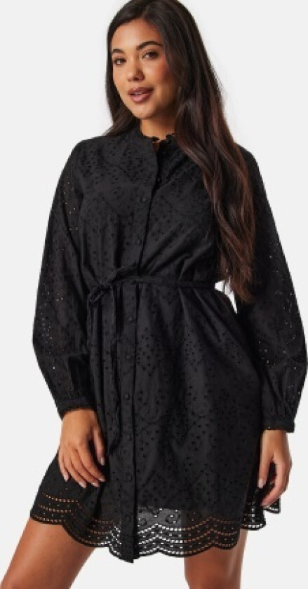 SlfTatiana Short Embr Dress Black 44