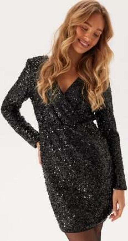 Cava Sequin Dress Black Detail:Sequins 40