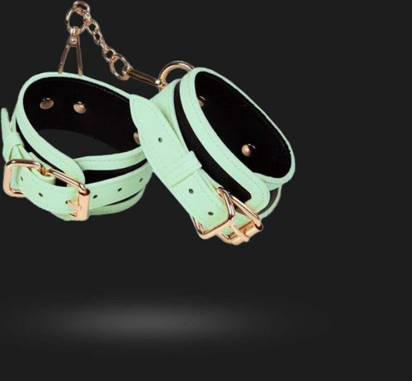 Glow-in-the-Dark Håndjern - Hvit/Gull