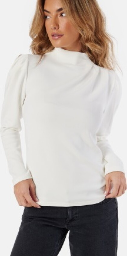 Fenja LS T-Neck Top Snow White XXL
