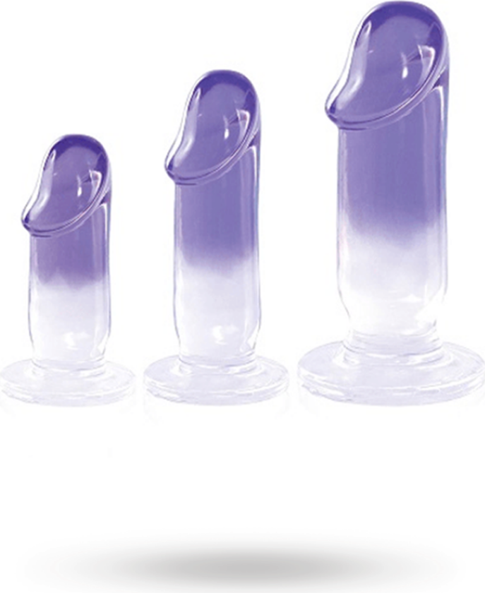 GLITZY TRAINER 3 IN 1 DONG KIT PURPLE/Clear