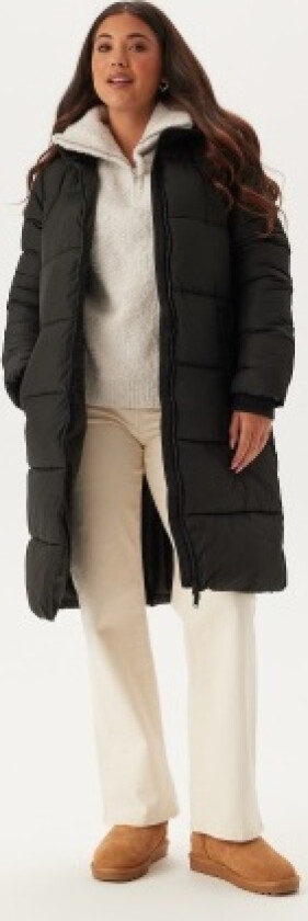 Pcbee New Long Puffer Jacket Black L
