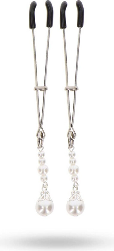 Taboom Tweezers Clamps With Pearls Silver