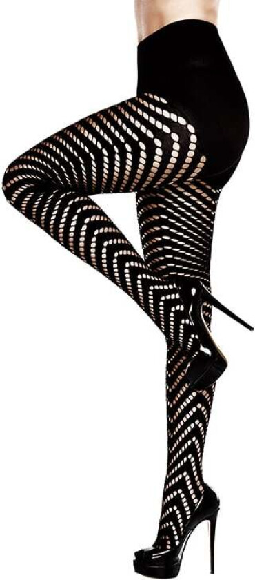 Geometric Jacquard Pantyhose Queensize
