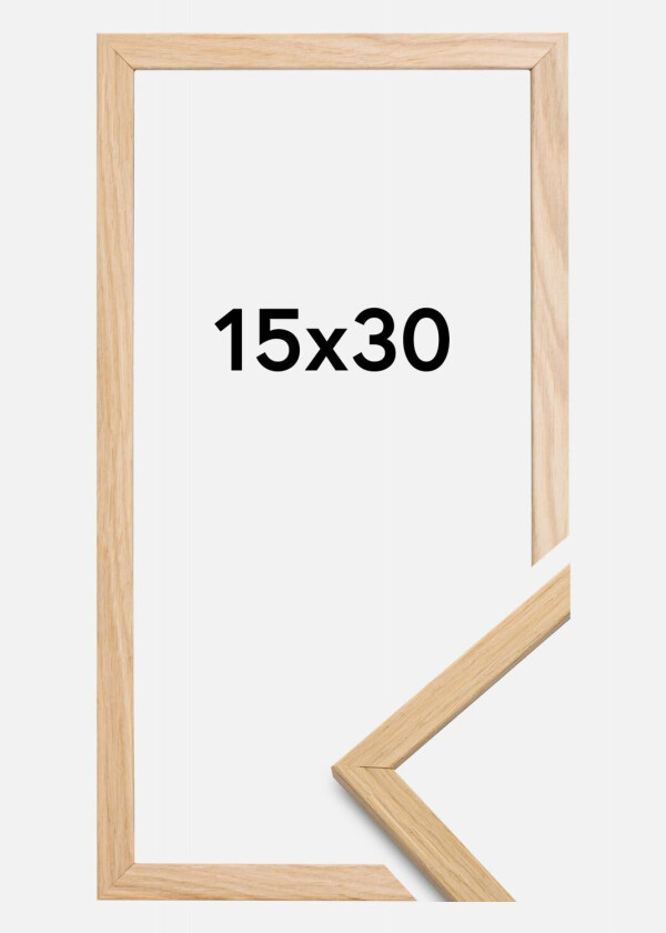 Ramme Edsbyn Akrylglass Eik 15x30 Cm