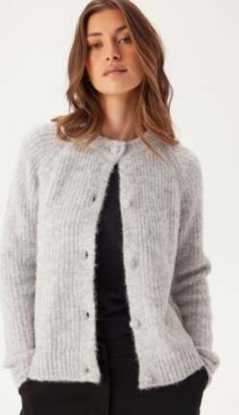 Onlmaggie Life Ls O-neck Cardi Light Grey Melange XS