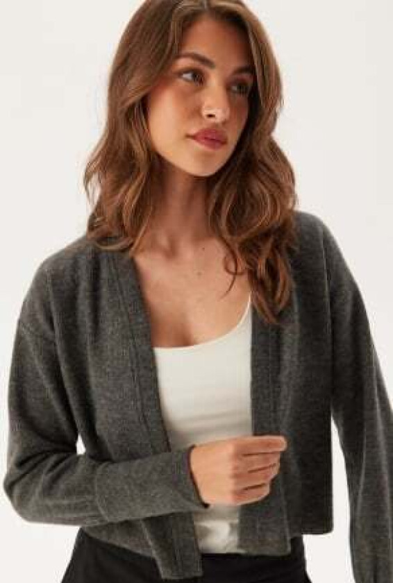 Viluna L/S CARDIGAN CARDIGAN C Dark Grey Melange L