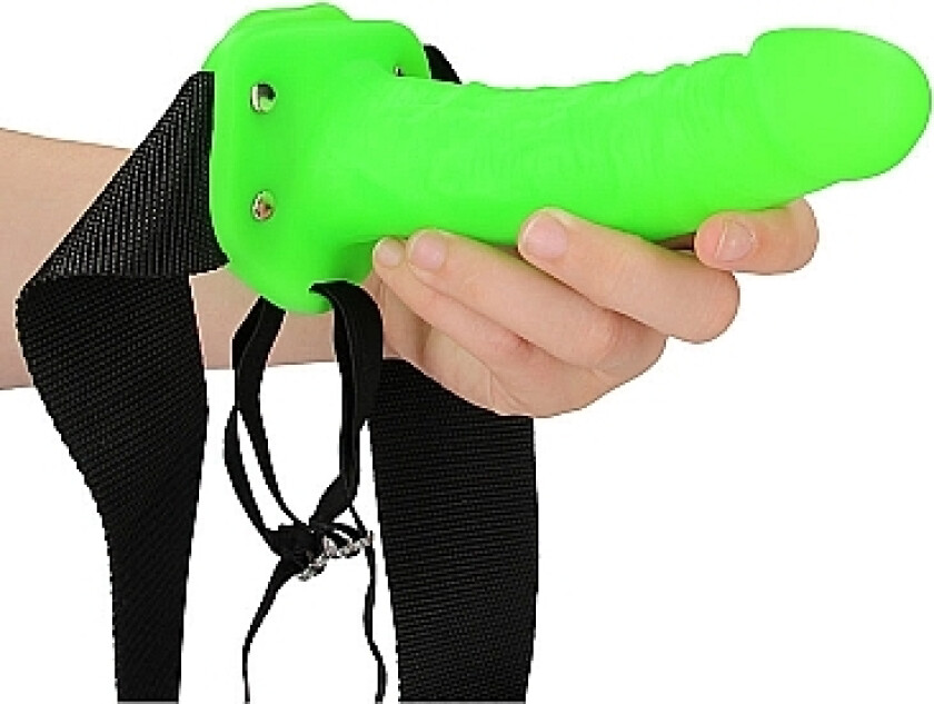 Realistic 7'' Strap-on Harness - Glow in the Dark