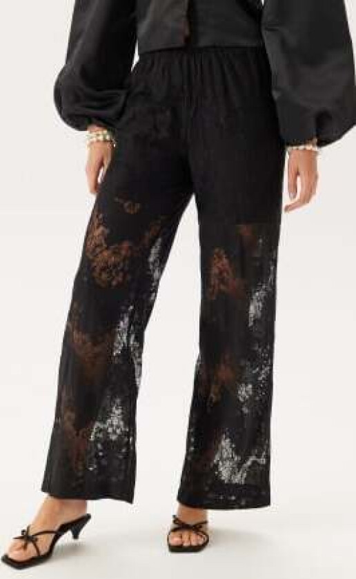 Pcnorinne Hw Straight Pants Black S