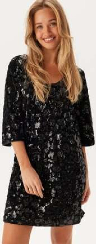 Objemine Lo 3/4 SHORT DRESS SH Black S
