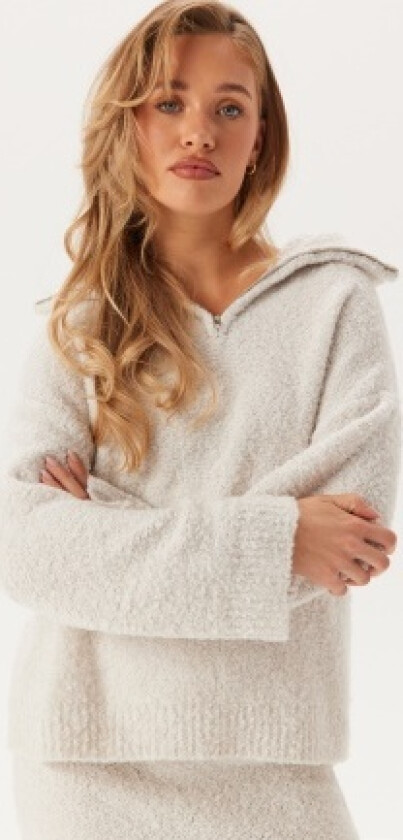 Objtolatya Knit Lo L/S PULLOVE White Sand L