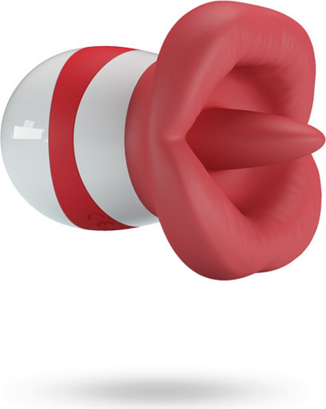 Mina Tongue Stimulator Light Red