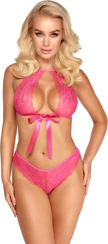 Pink set with soft bra and briefs