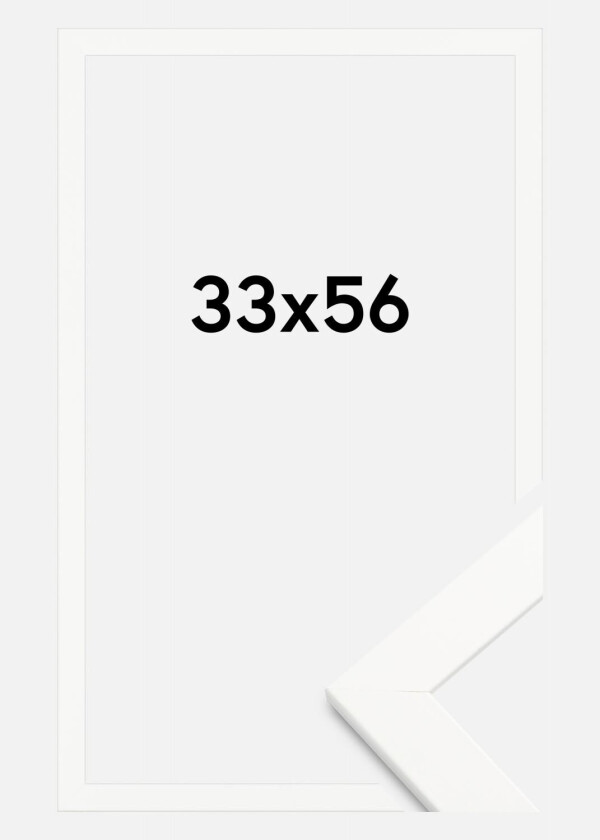 Ramme Trendline Akrylglass Hvit 33x56 Cm