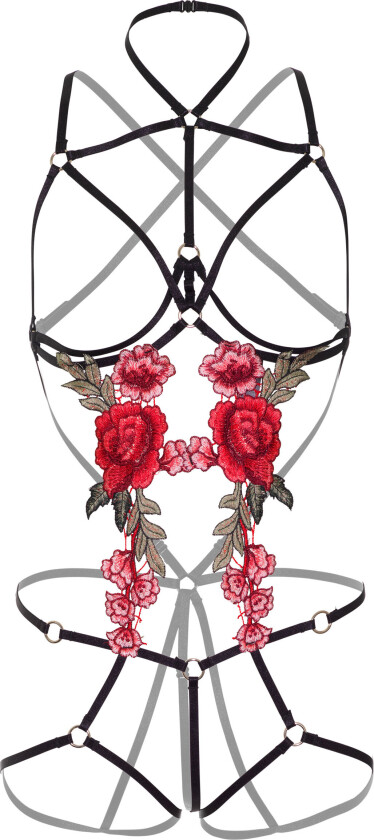Roses Strappy Teddy with Pasties