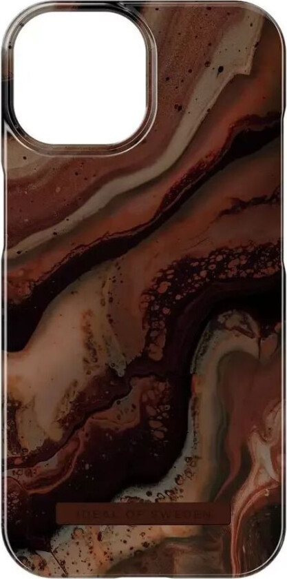 IDEAL OF SWEDEN IDEAL FASHION CASE IPHONE 15 DARK AMBER MARBLE