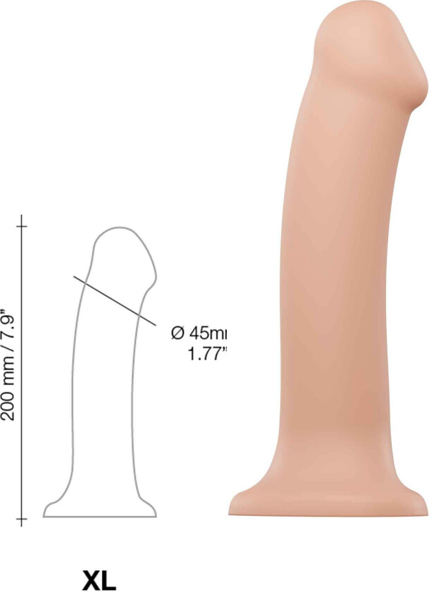 Bøybar Dildo Dual Density XL - 20 cm